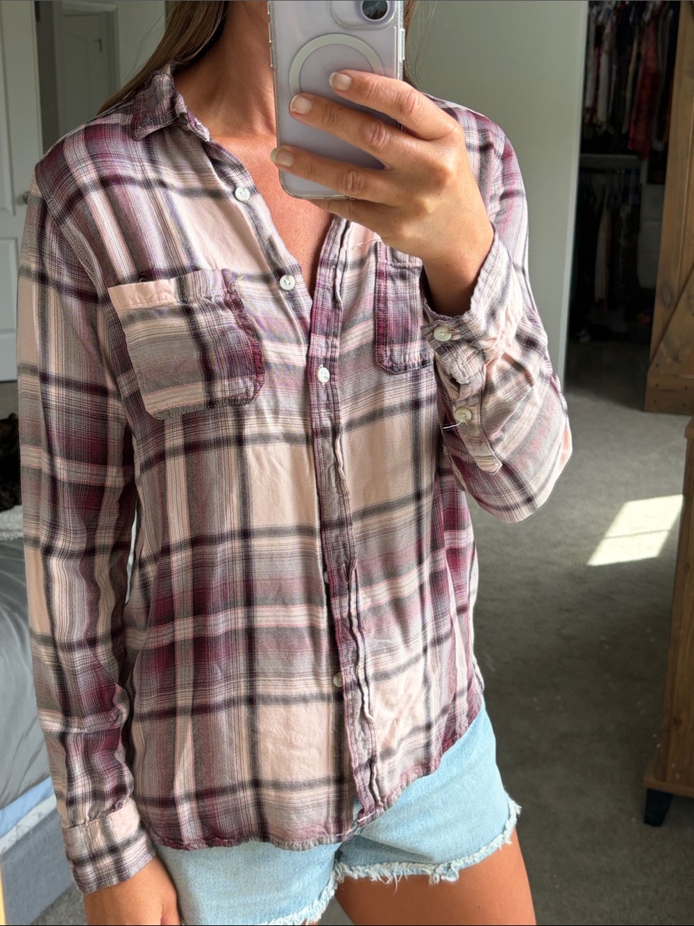 Plaid button down - Picture 2 of 3